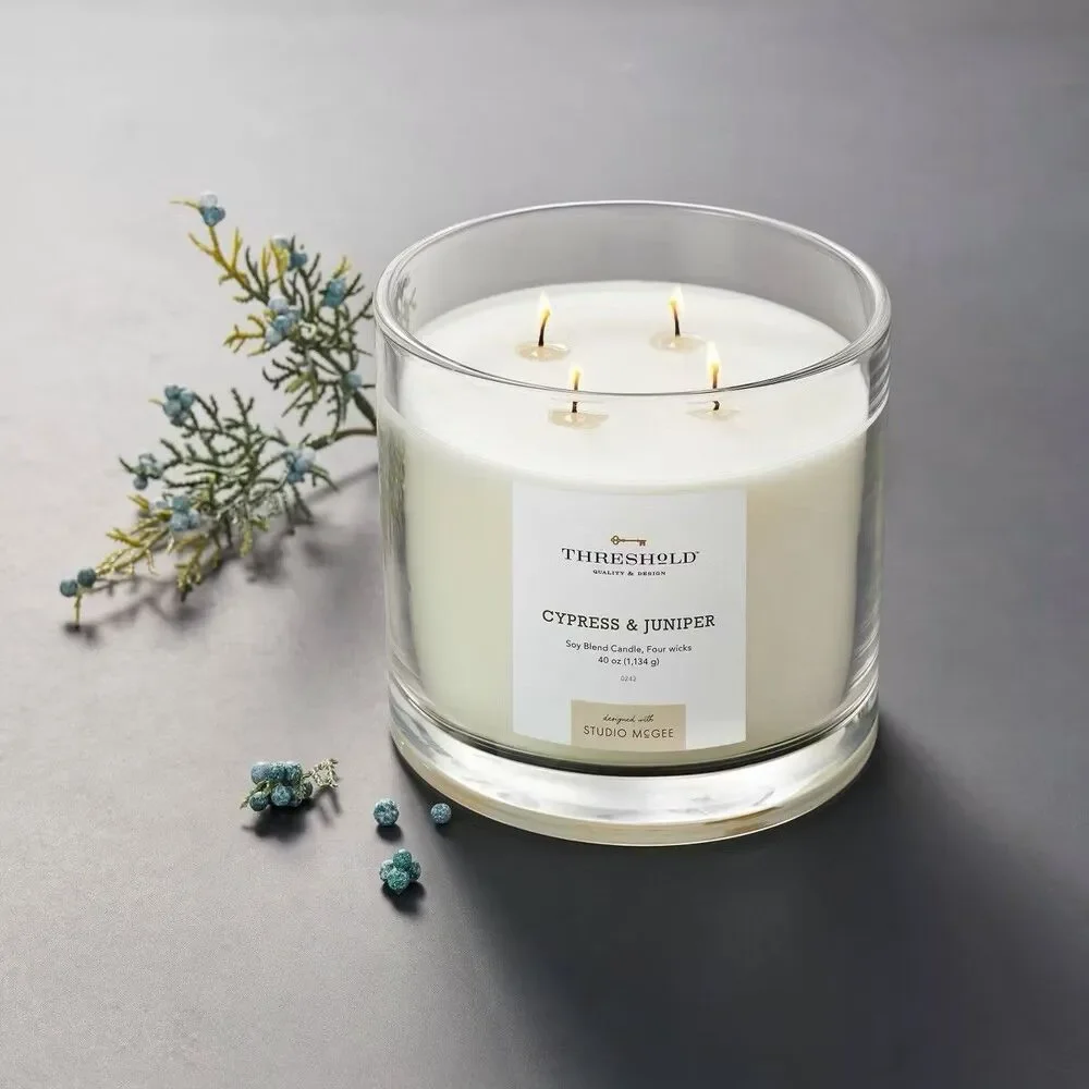 Threshold Studio McGee 40oz Cypress & Juniper Soy Blend Candle 70Hr New